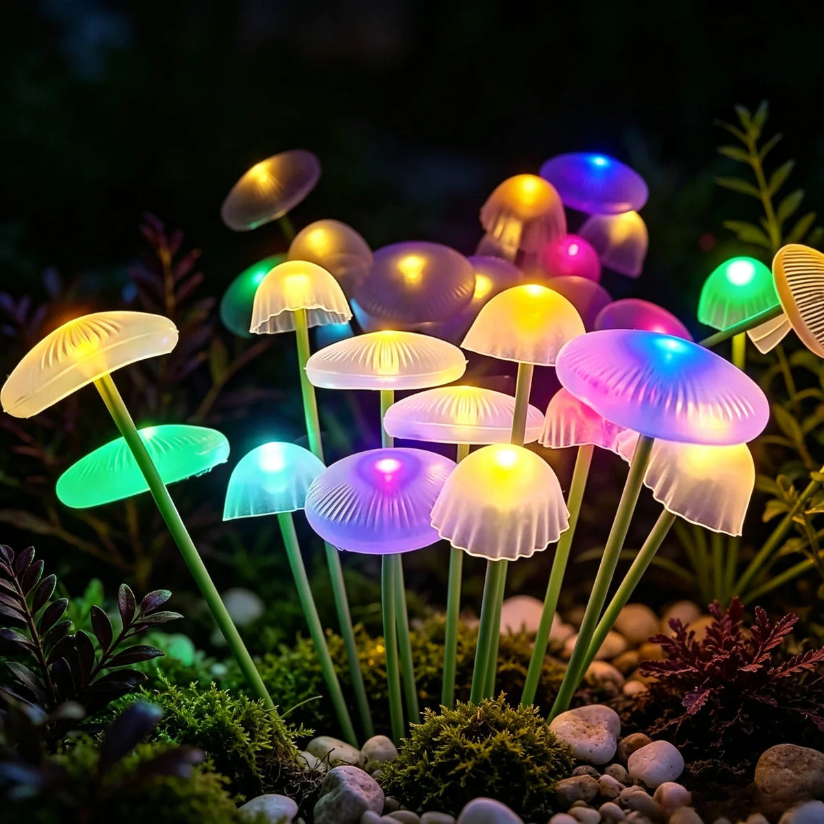 Dekorativ solarlampe til haven med 12 LED lys | Solis