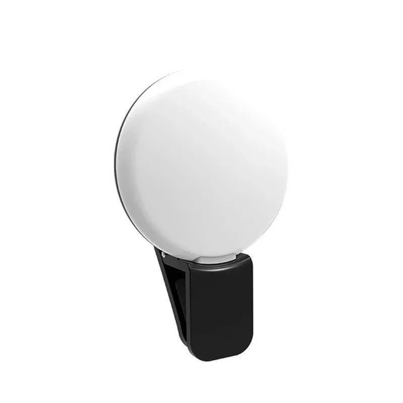Kompaktowa lampka LED do selfie z klipsem i regulacją poziomu jasności | Lumina