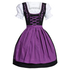Oktoberfest dirndl kjole til kvinder i polyester med middelalderinspireret design | Madeleine