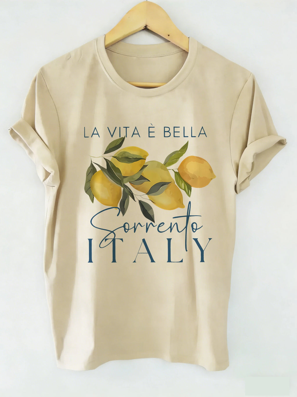 T-shirt z nadrukiem owoców Casualowy Letni | Orvyn