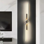 Nowoczesna czarna aluminiowa lampa ścienna LED | Lucro