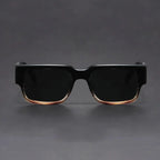 Kwadratowe okulary przeciwsłoneczne z gradientem UV400 w stylu retro | Zenvor