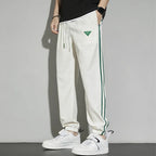 Spodnie dresowe Sportowe Stretch w paski Komfort | Varex