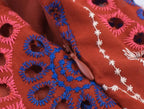 Top og Nederdel Broderet Boho Sommersæt | Camelia