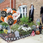 Balony halloweenowe z dyniami, szkieletami i odciskami dłoni | Balloween