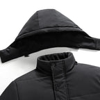 Herre Outdoorjakke Hurtigtørrende Polyester med Aftagelig Hætte | Jackson