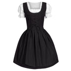 Oktoberfest dirndl kjole til kvinder i polyester med middelalderinspireret design | Madeleine