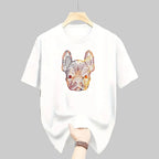 Orven – Åndbar T-shirt med Digital Print Komfortabel Pasform til Hverdagsbrug