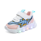 Dziecięce sneakersy Podeszwa LED Rzep Oddychające Komfort | Alvero