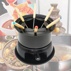 Zestaw do fondue ze stali węglowej, 6 widelczyków | MeltFusion