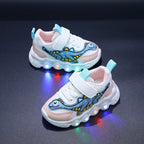Dziecięce sneakersy Podeszwa LED Rzep Oddychające Komfort | Alvero