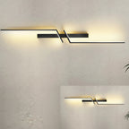 Nowoczesna czarna aluminiowa lampa ścienna LED | Lucro