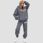 Dames Hoodie Set Oversized Fleece Jogger | Elvara