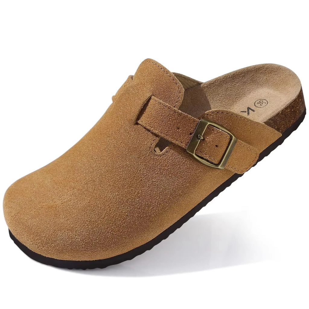 Unisex dreváky med korkstøtte og slip-on design | Matt