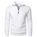 Herre sweatshirt med halv lynlås høj krave og lange ærmer | Étienne