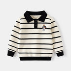 Kenvor Lio Unisex Børnesweater Stribet Langærmet Varm Vinter Komfort