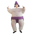 Oppusteligt Sumo Kostume Helkrops Unisex Fest | Brunner