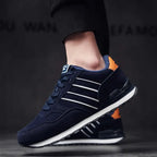 Sneakersy tekstylne sznurowane elastyczna gumowa podeszwa komfort | Tavero