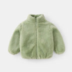 Norvix Tate Unisex Børnejakke Corduroy Med Lynlås Varm Efterår Vinter