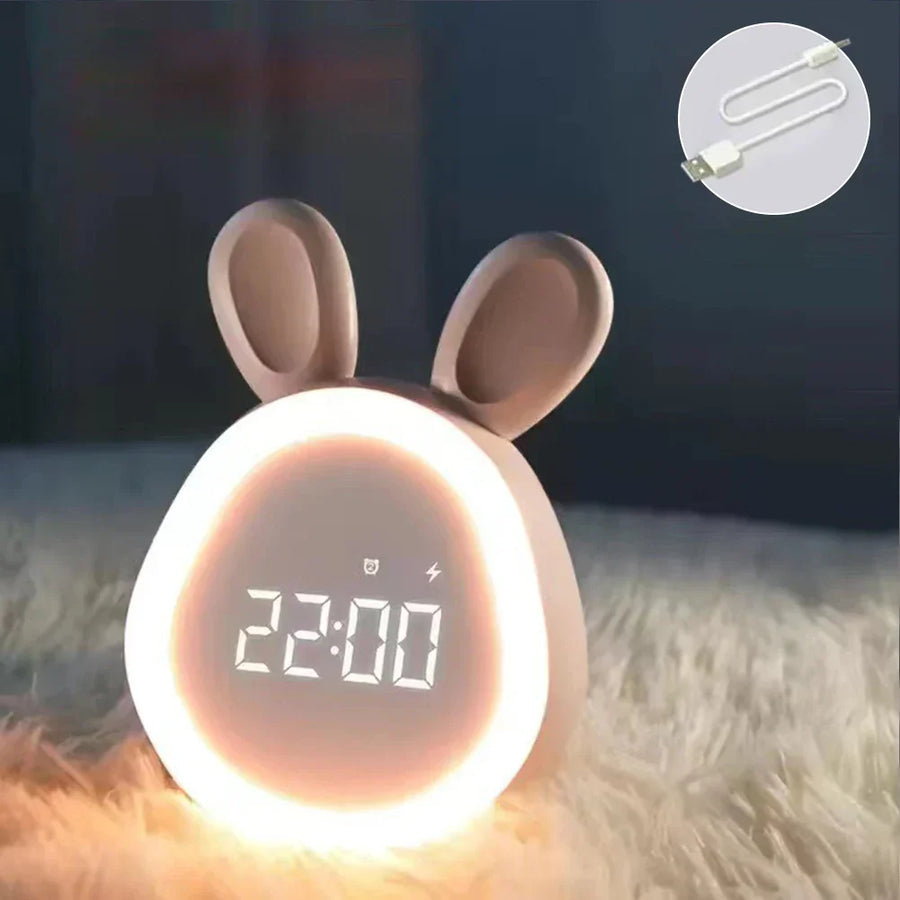 LED-natlampe til børn med kanindesign justerbar lysstyrke og blødt lys | Thérèse