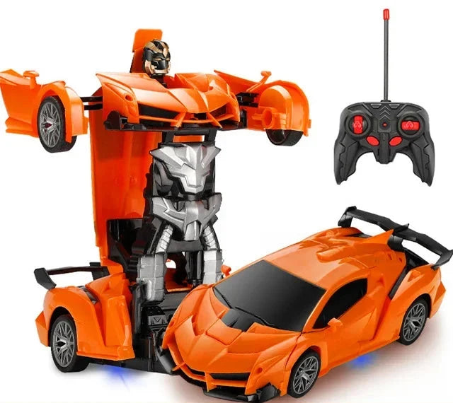 Zdalnie sterowany samochód transformujący się z funkcją robota i światłami | Megaxon