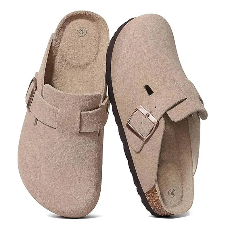 Unisex dreváky med korkstøtte og slip-on design | Matt