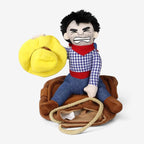 Cowboy hundekostume med rytterfigur sadeldesign velcrolukning til fest og udklædning | Bruno
