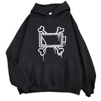 Unisex Hoodie Geometrisk Mønster Let Polyester Casual Komfort | Xyron
