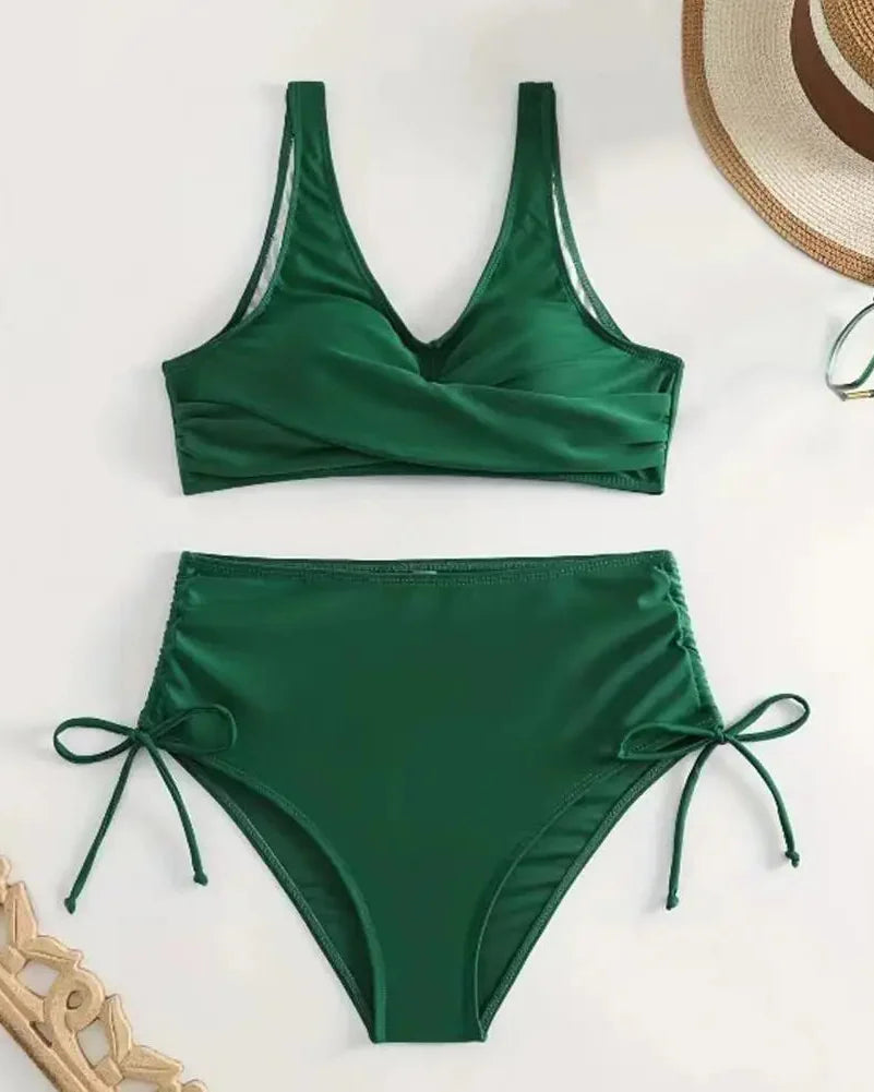 Zestaw bikini z wysokim stanem, modelujące, z regulacją | Valensa