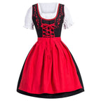 Oktoberfest dirndl kjole til kvinder i polyester med middelalderinspireret design | Madeleine