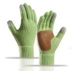 Strikkede unisexhandsker med touchscreen akryl håndledslang model til voksne | Mace