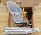 Dekoracyjna lampa LED z ruchomym motylem do ogrodu | solifly