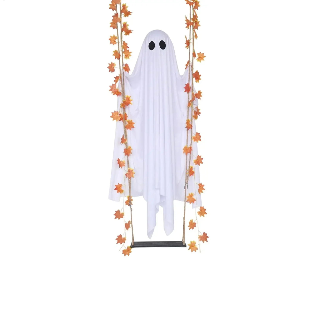 Wiszący duch Halloween z oświetleniem LED i pilotem | Spokaty