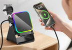 Głośnik Bluetooth z uchwytem na smartfon i oświetleniem RGB | GlowBeat