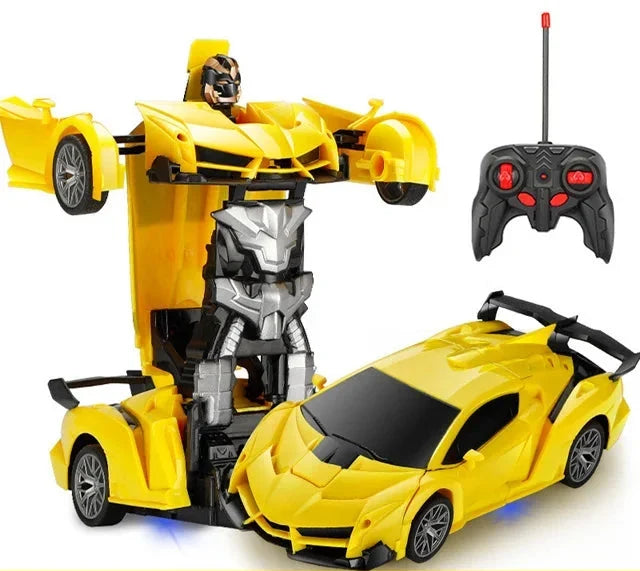 Zdalnie sterowany samochód transformujący się z funkcją robota i światłami | Megaxon