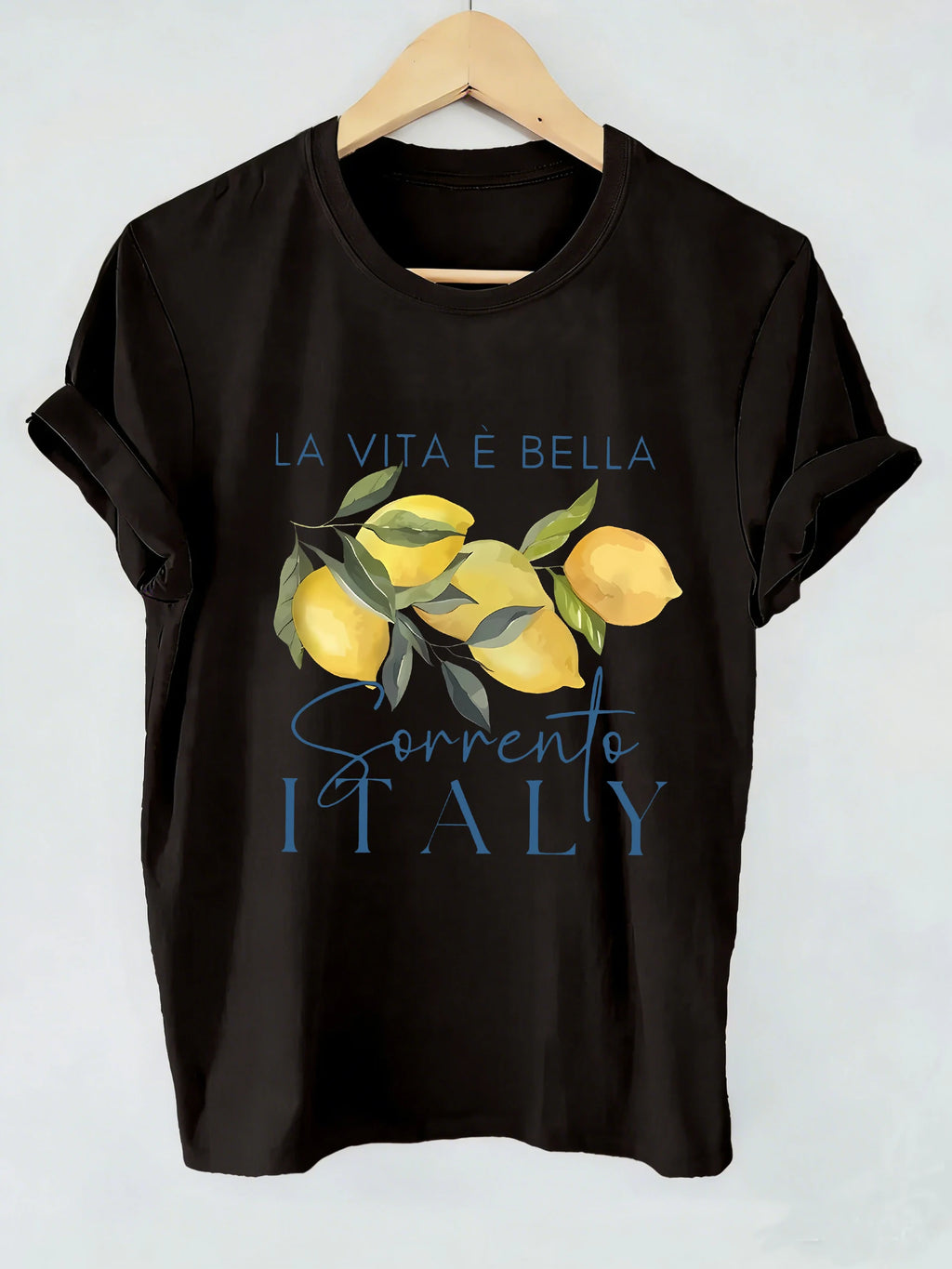 T-shirt z nadrukiem owoców Casualowy Letni | Orvyn