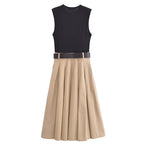 jole Plisseret Midi Sommer Elegant Pasform | Alvienne
