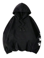 Unisex Hoodie Hundemotiv Oversized Pasform Fleeceforing Komfort | Kavro