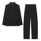Elegancki dopasowany kombinezon, dwuczęściowy komplet casualowy | Vexon