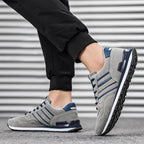 Sneakersy tekstylne sznurowane elastyczna gumowa podeszwa komfort | Tavero