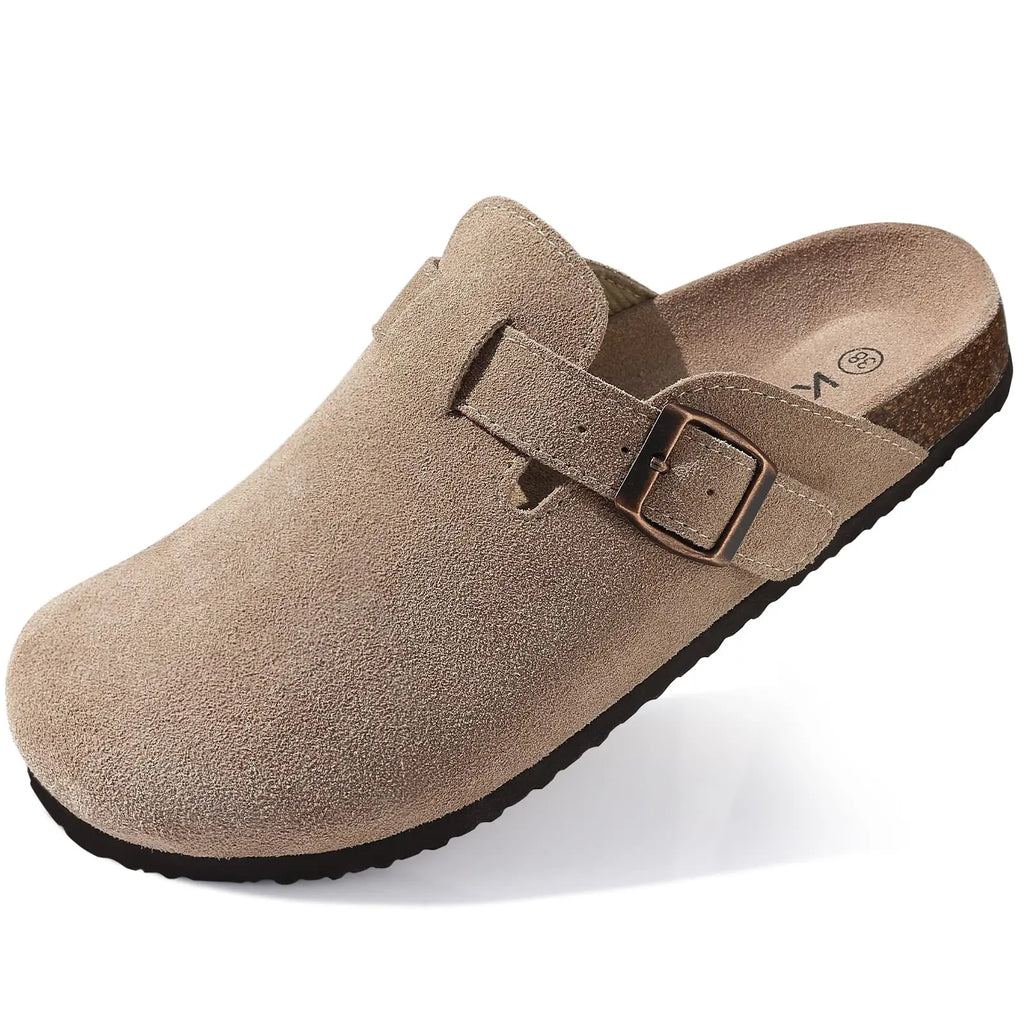 Unisex dreváky med korkstøtte og slip-on design | Matt