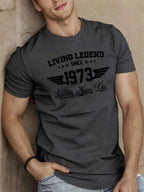 Kaelor – Lekki T-shirt z nadrukiem 1973, zapewniający komfort latem