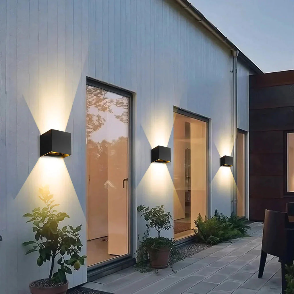 Kinkiet LED Sześcienny design Aluminiowy Oświetlenie wewnętrzne | Montaro