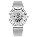 Elegant dameur med meshrem og romertal