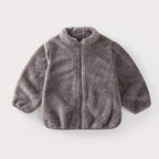 Norvix Tate Unisex Børnejakke Corduroy Med Lynlås Varm Efterår Vinter