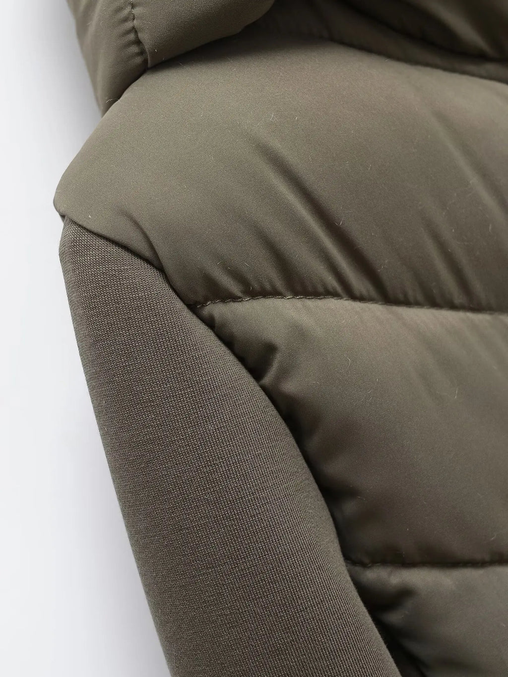 Quiltet Damejakke med Hætte Vinter Polyester | Lorena