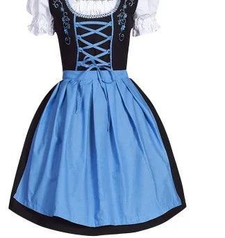 Sukienka dirndl na Oktoberfest dla kobiet z poliestru, o średniowiecznym wzornictwie | Madeleine