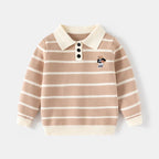 Kenvor Lio Unisex Børnesweater Stribet Langærmet Varm Vinter Komfort