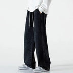 Baggy jeansy z elastyczną talią Lekko sprany denim | Calvix