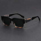 Kwadratowe okulary przeciwsłoneczne z gradientem UV400 w stylu retro | Zenvor